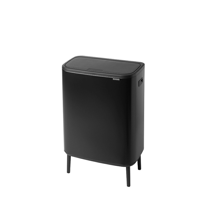 Мусорный бак Touch Bin Bo Hi Brabantia, (2 х 30 л), Черный матовый от магазина Бери-Неси.ру