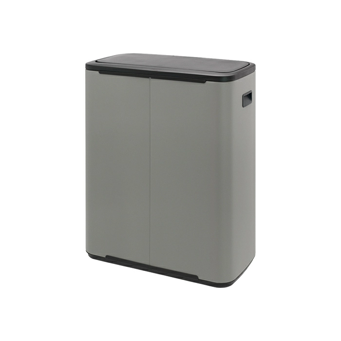 Мусорный бак Touch Bin Bo Brabantia, (2 х 30 л), Минерально-серый от магазина Бери-Неси.ру