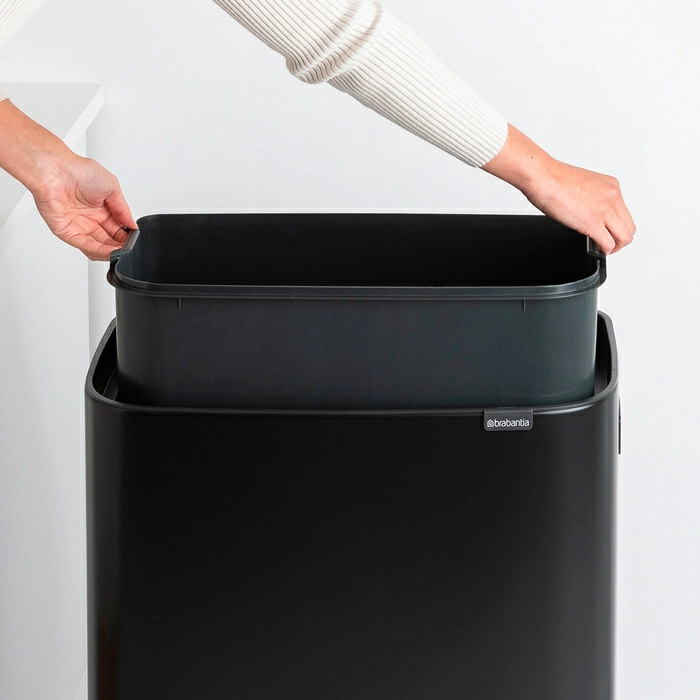 Мусорный бак Touch Bin Bo Hi Brabantia, (60 л), Черный матовый от магазина Бери-Неси.ру