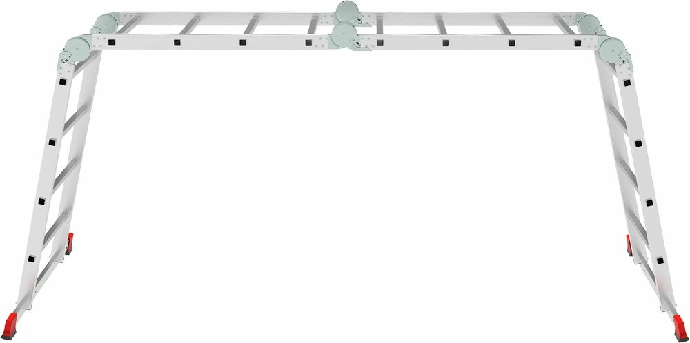 Алюминиевая четырехсекционная профессиональная лестница-трансформер 500 мм NV3321 НОВАЯ ВЫСОТА 4Х4 арт.3321404 от магазина Бери-Неси.ру