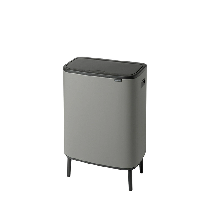 Мусорный бак Touch Bin Bo Hi Brabantia, (2 х 30 л), Минерально-серый от магазина Бери-Неси.ру