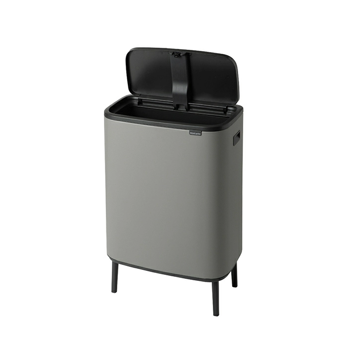 Мусорный бак Touch Bin Bo Hi Brabantia, (60 л), Минерально-серый от магазина Бери-Неси.ру