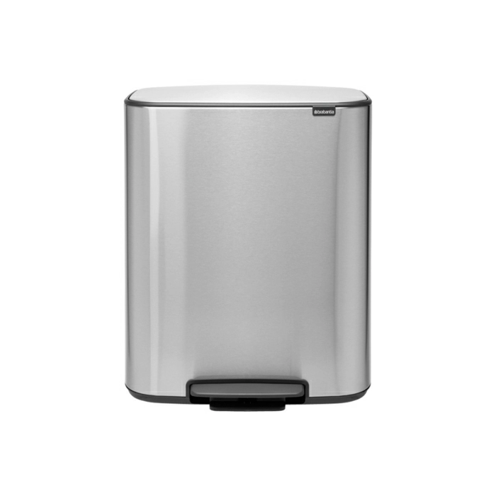 Мусорный бак Bo с педалью Brabantia, (2 x 30 л), Стальной матовый (FPP) от магазина Бери-Неси.ру