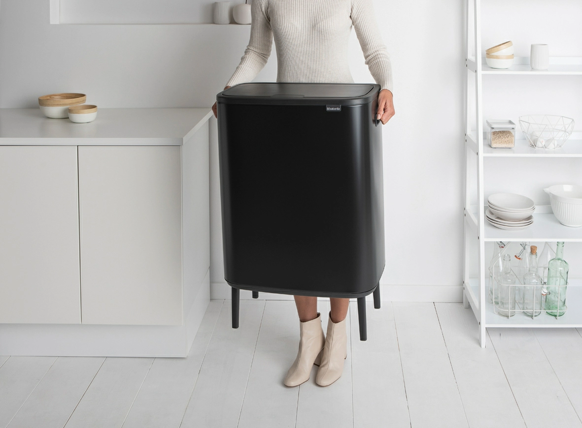 Мусорный бак Touch Bin Bo Hi Brabantia, (60 л), Черный матовый от магазина Бери-Неси.ру