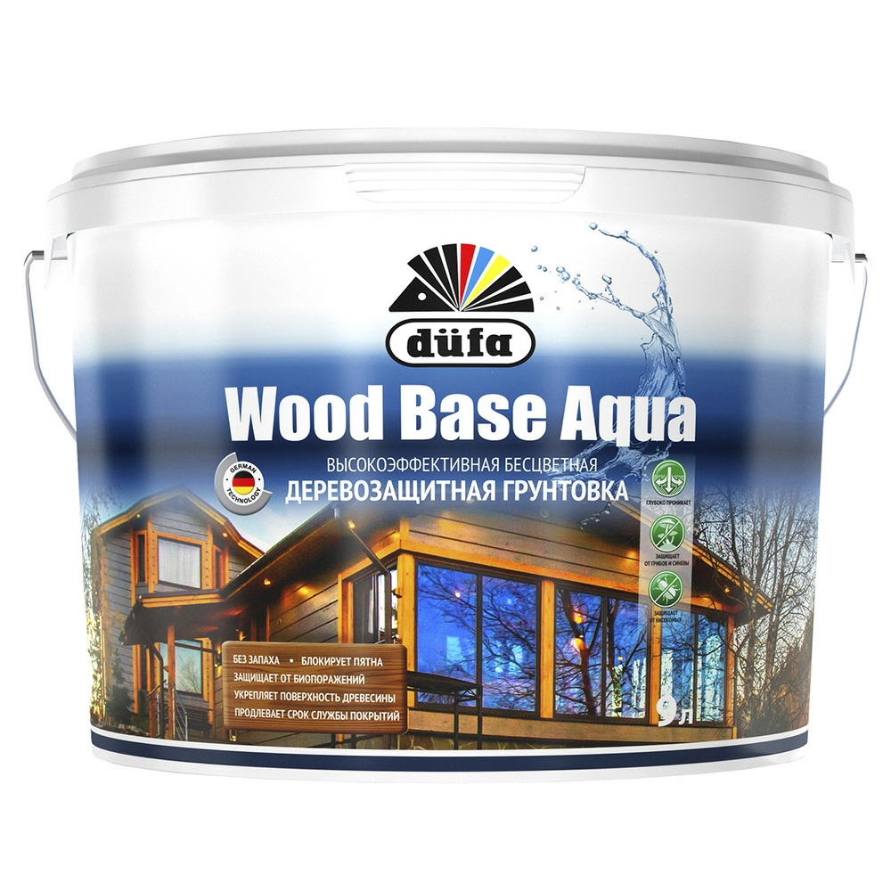 Грунтовка деревозащитная dufa Wood Base Aqua 2,5 л от магазина Бери-Неси.ру