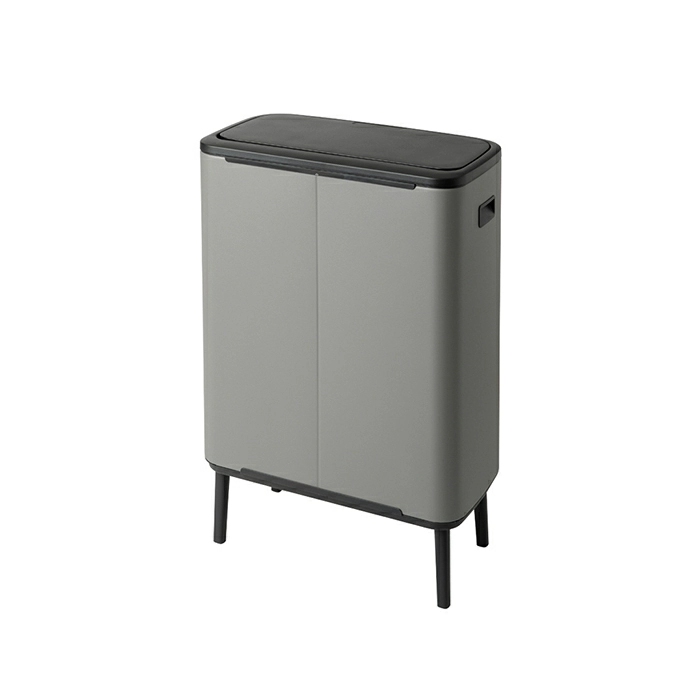 Мусорный бак Touch Bin Bo Hi Brabantia, (2 х 30 л), Минерально-серый от магазина Бери-Неси.ру