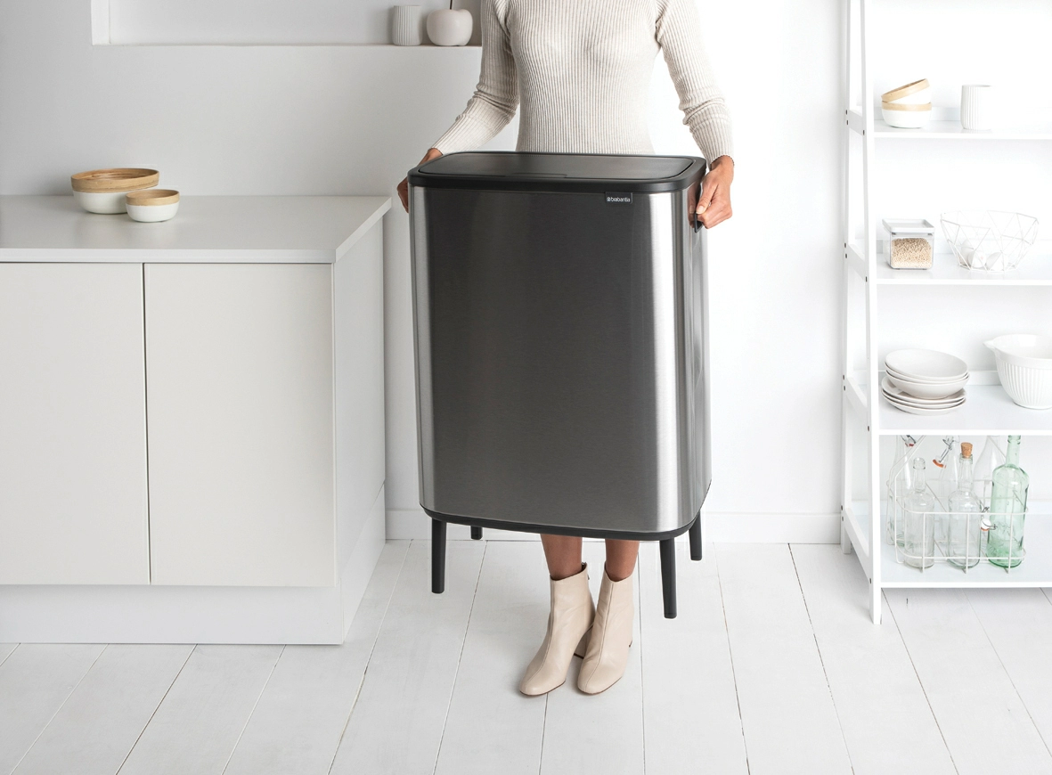 Мусорный бак Touch Bin Bo Hi Brabantia, (60 л), Стальной матовый (FPP) от магазина Бери-Неси.ру