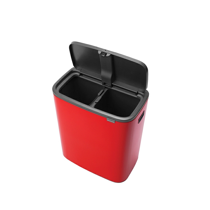 Мусорный бак Touch Bin Bo Brabantia, (2 х 30 л), Пламенно-красный от магазина Бери-Неси.ру