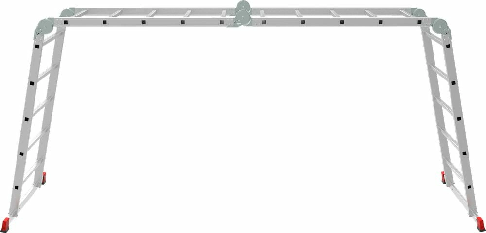 Алюминиевая четырехсекционная профессиональная лестница-трансформер 650 мм NV3322 НОВАЯ ВЫСОТА 4Х5 арт.3322405 от магазина Бери-Неси.ру