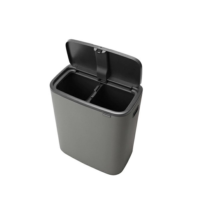 Мусорный бак Touch Bin Bo Brabantia, (2 х 30 л), Минерально-серый от магазина Бери-Неси.ру