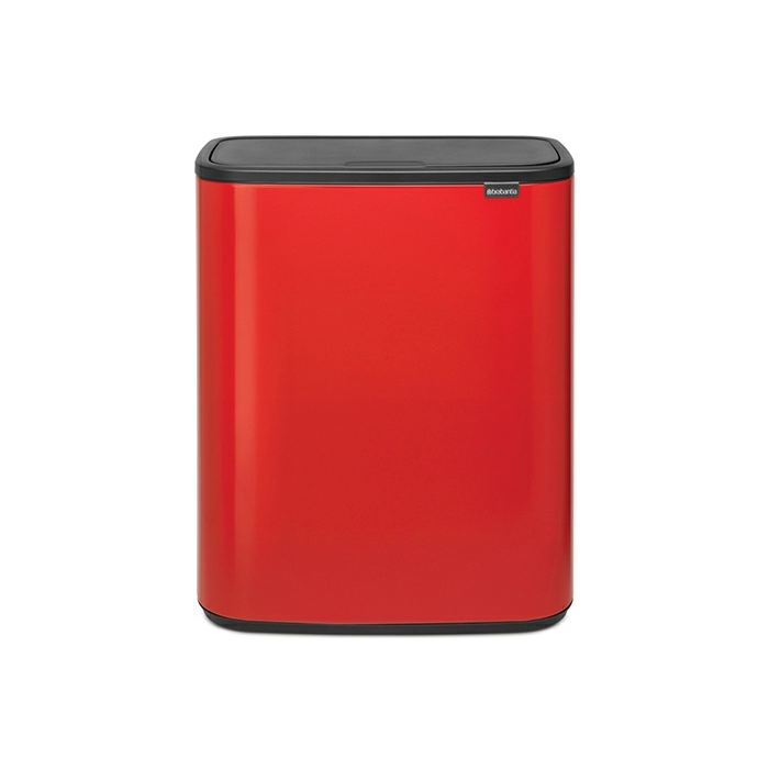 Мусорный бак Touch Bin Bo Brabantia, (2 х 30 л), Пламенно-красный от магазина Бери-Неси.ру