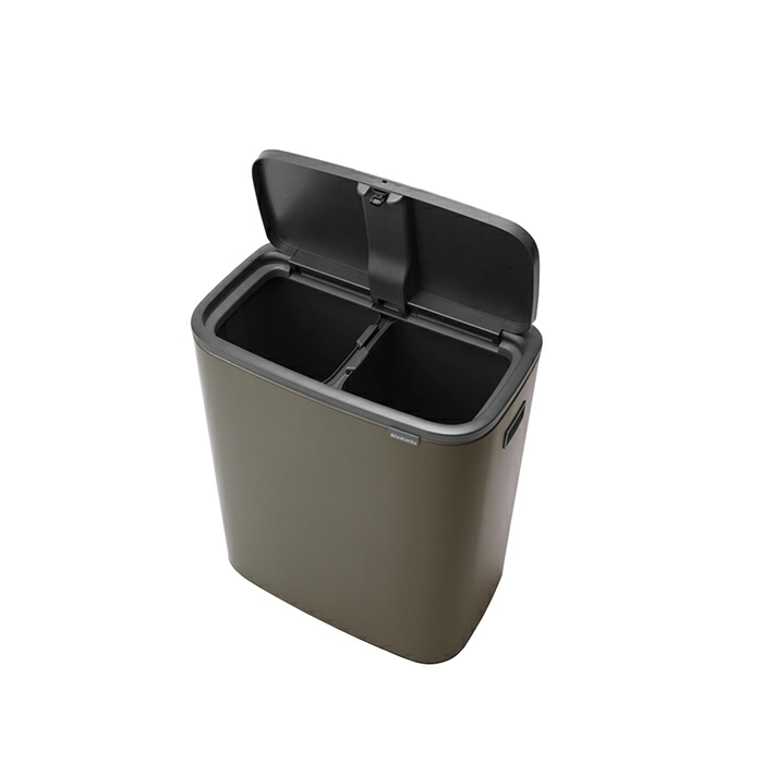 Мусорный бак Touch Bin Bo Brabantia, (2 х 30 л), Платиновый от магазина Бери-Неси.ру