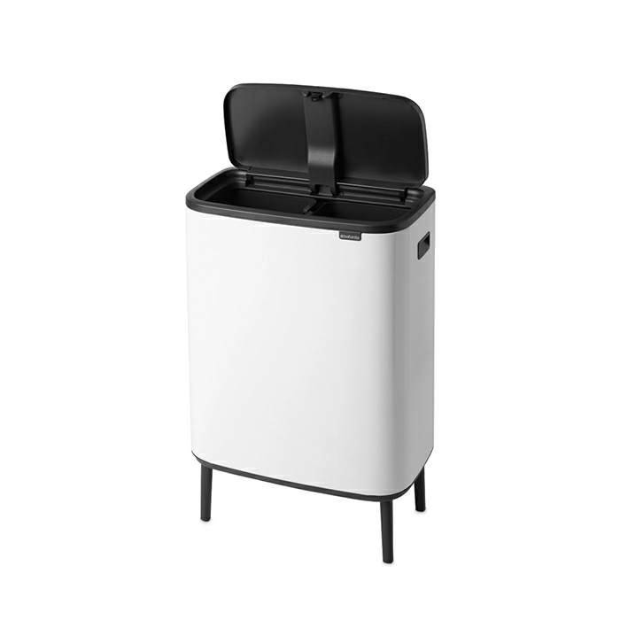 Мусорный бак Touch Bin Bo Hi Brabantia, (2 х 30 л), Белый от магазина Бери-Неси.ру