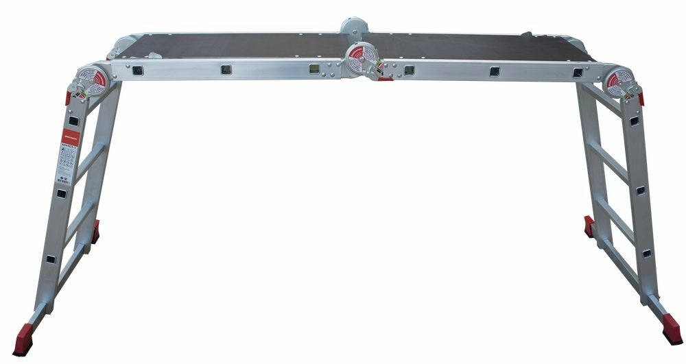 Профессиональная алюминиевая лестница-трансформер с помостом, ширина 400 мм NV3330 НОВАЯ ВЫСОТА 2Х4+2Х5 арт.3330245 от магазина Бери-Неси.ру