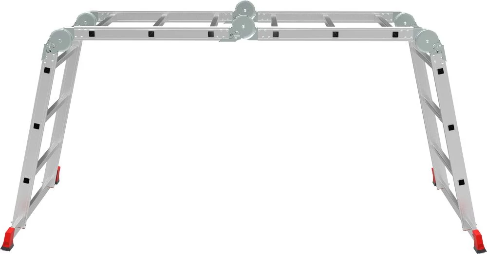 Алюминиевая четырехсекционная профессиональная лестница-трансформер 650 мм NV3322 НОВАЯ ВЫСОТА 4Х3 арт.3322403 от магазина Бери-Неси.ру