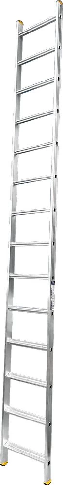 Лестница алюминиевая односекционная приставная с широкой ступенью Алюмет 1х14 от магазина Бери-Неси.ру