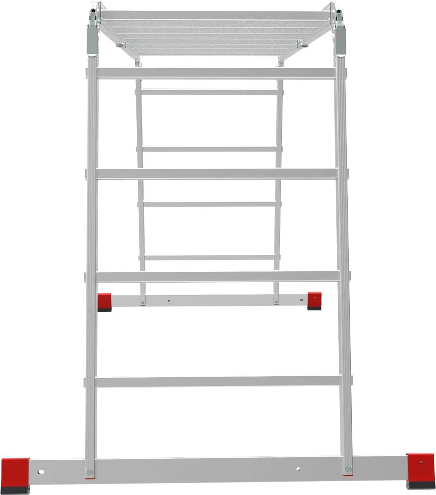 Алюминиевая четырехсекционная профессиональная лестница-трансформер 650 мм NV3322 НОВАЯ ВЫСОТА 4Х4 арт.3322404 от магазина Бери-Неси.ру