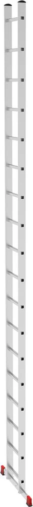 Лестница алюминиевая односекционная приставная полупрофессиональная Новая Высота 1х18 арт. 2210118 от магазина Бери-Неси.ру