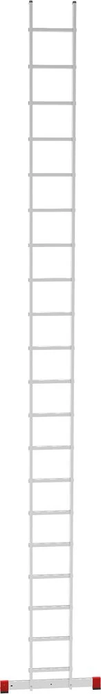 Лестница алюминиевая односекционная приставная полупрофессиональная Новая Высота 1х20 арт. 2210120 от магазина Бери-Неси.ру