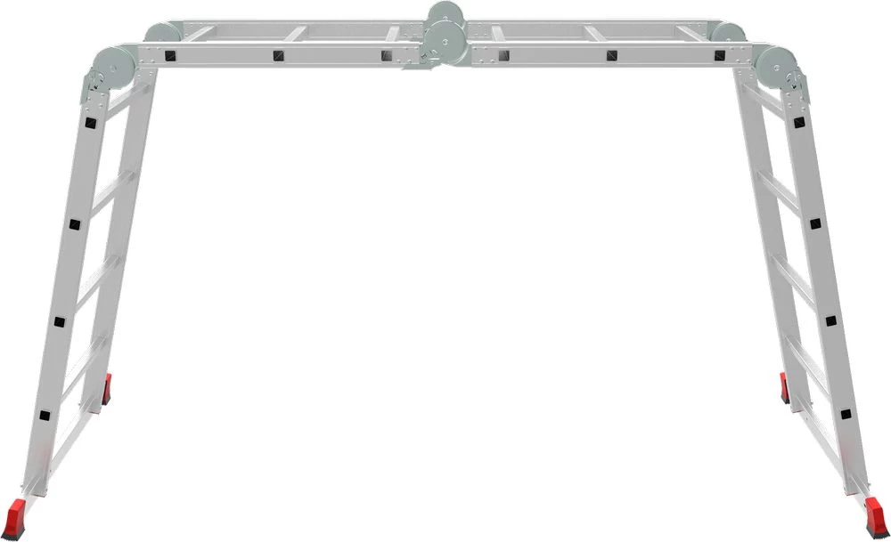 Алюминиевая четырехсекционная профессиональная лестница-трансформер 650 мм NV3322 НОВАЯ ВЫСОТА 2Х3+2Х4 арт.3322404 от магазина Бери-Неси.ру