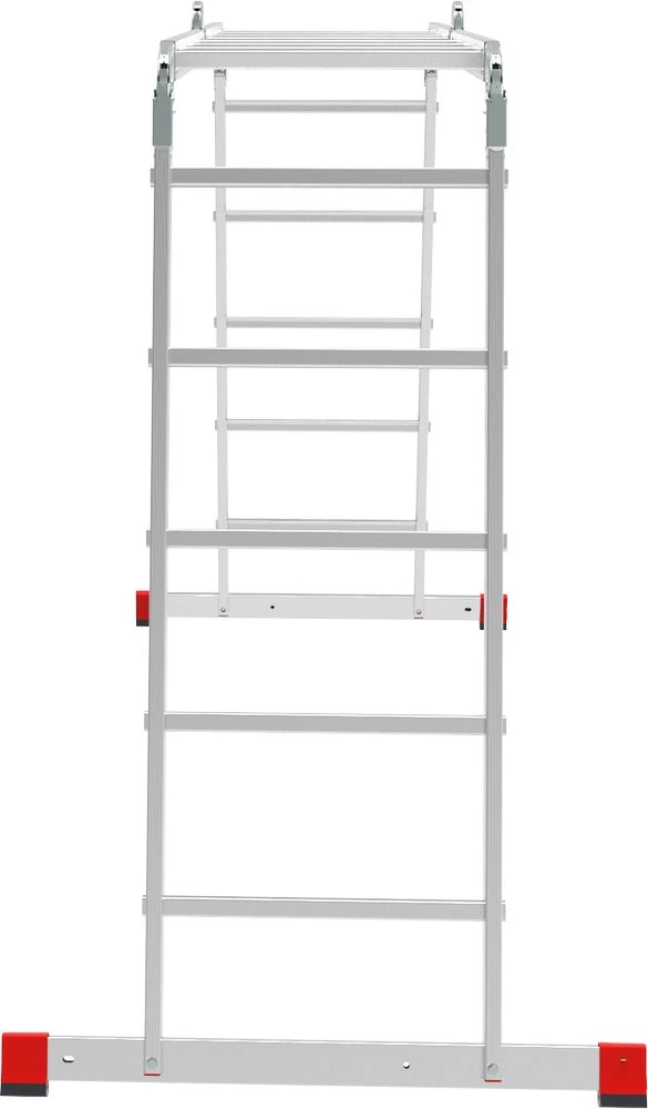 Профессиональная алюминиевая лестница-трансформер с развальцованными ступенями, ширина 500 мм NV3324 НОВАЯ ВЫСОТА 2Х4+2Х5 арт.3324245 от магазина Бери-Неси.ру