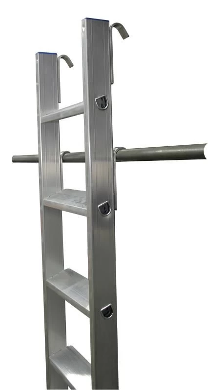 Лестница алюминиевая односекционная KRAUSE STABILO 15 ступ, две пары крюков от магазина Бери-Неси.ру