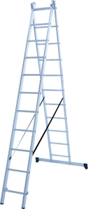 Лестница алюминиевая двухсекционная Новая Высота 2x11