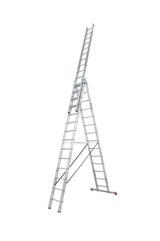 Лестница алюминиевая трехсекционая KRAUSE TRIBILO 3х14 от магазина Бери-Неси.ру