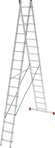 Лестница алюминиевая двухсекционная полупрофессиональная Новая Высота 2x16 арт. 2220216