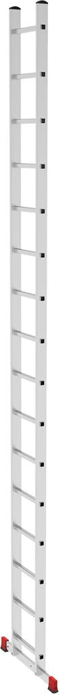 Лестница алюминиевая односекционная приставная полупрофессиональная Новая Высота 1х16 арт. 2210116 от магазина Бери-Неси.ру