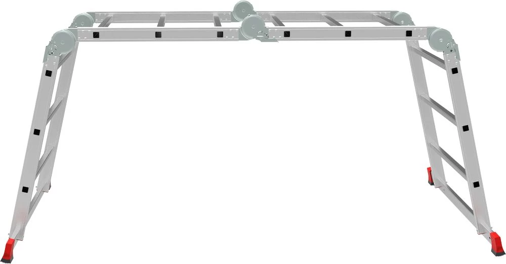 Алюминиевая четырехсекционная профессиональная лестница-трансформер 800 мм NV3323 НОВАЯ ВЫСОТА 4Х3 арт.3323403 от магазина Бери-Неси.ру