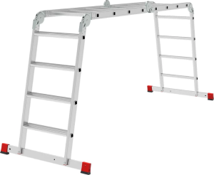 Профессиональная алюминиевая лестница-трансформер с развальцованными ступенями, ширина 650 мм NV3325 НОВАЯ ВЫСОТА 4Х4 арт.3325404