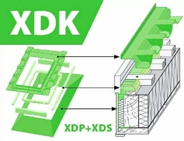Комплект гидро-пароизоляционных окладов FAKRO XDK-RU 07 78х140 от магазина Бери-Неси.ру