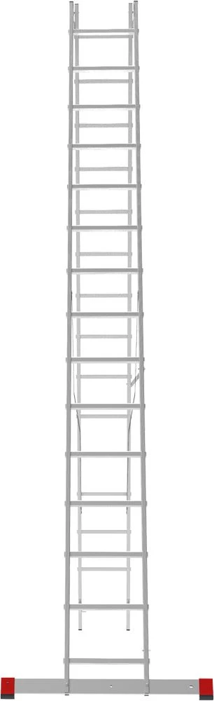 Лестница алюминиевая двухсекционная полупрофессиональная Новая Высота 2x15 арт. 2220215 от магазина Бери-Неси.ру