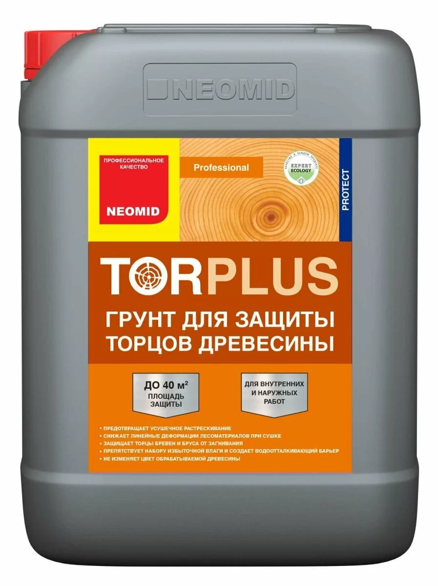 Состав для защиты торцов древесины NEOMID Tor Plus 10 л от магазина Бери-Неси.ру