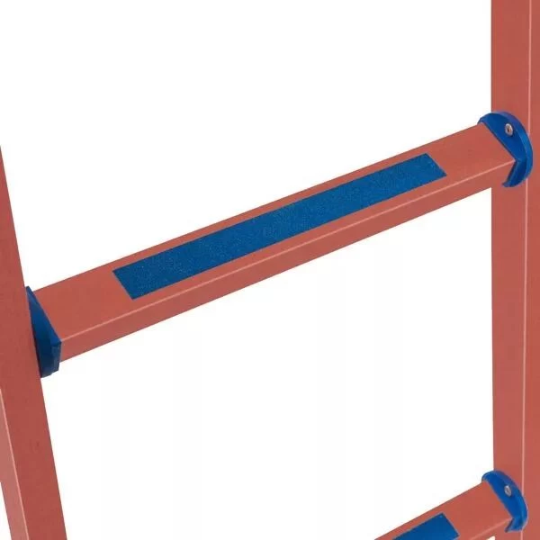 Алюминиевая двухсекционная профессиональная лестница 3220 выдвижная с тросом 2x20 от магазина Бери-Неси.ру
