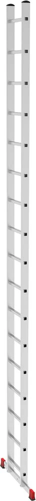 Лестница алюминиевая односекционная приставная полупрофессиональная Новая Высота 1х17 от магазина Бери-Неси.ру