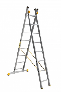 Лестница алюминиевая двухсекционная профессиональная Алюмет 2x8 арт. P2 9208