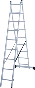 Лестница алюминиевая двухсекционная Новая Высота 2x9