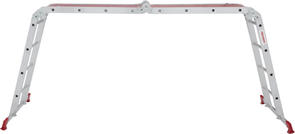 Алюминиевая четырехсекционная лестница-трансформер с помостом 340 мм NV2330 НОВАЯ ВЫСОТА 4Х4 от магазина Бери-Неси.ру