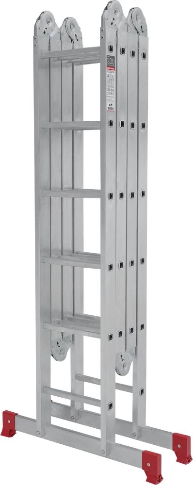 Алюминиевая четырехсекционная лестница-трансформер 340 мм NV2320 НОВАЯ ВЫСОТА 2Х5+2Х6 от магазина Бери-Неси.ру